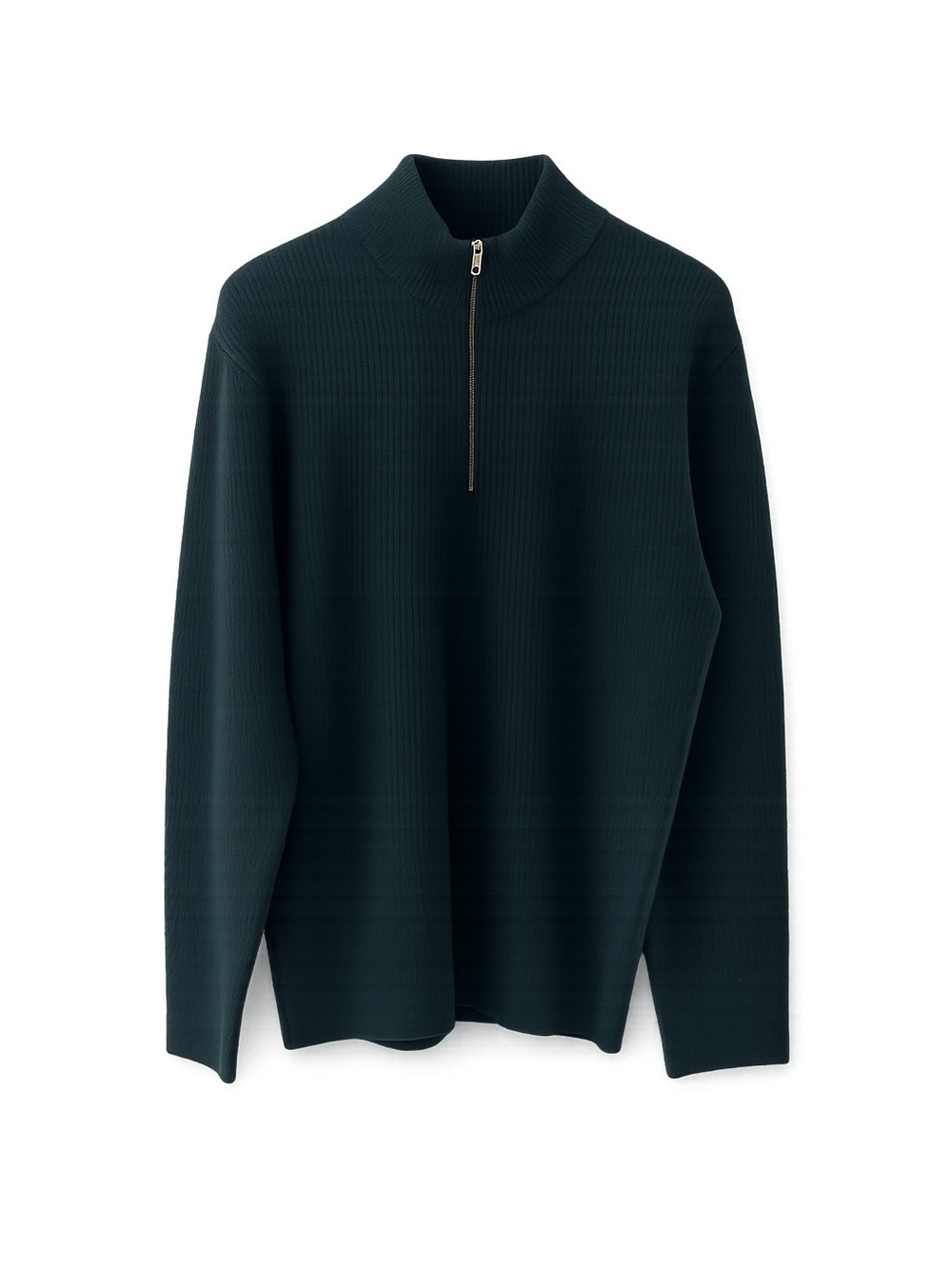 GAP Men's quarter zip sweater wool blend forest green size large NWT